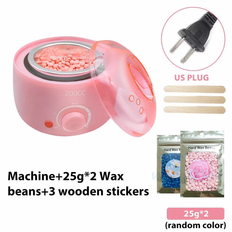 Hair Removal Machine Wax Heater Depilatory Epilator Wax-melt Waxing Kit Paraffin Heater Wax Beans Bead Heating Machine