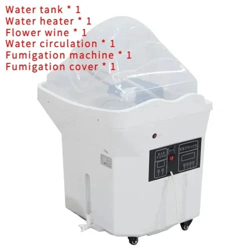 Mobile Water Circulation Shampo Chair Sink Portable Stylist Head Spa Hair Wash Basin Chair Move Shampouineuse Salon Furniture