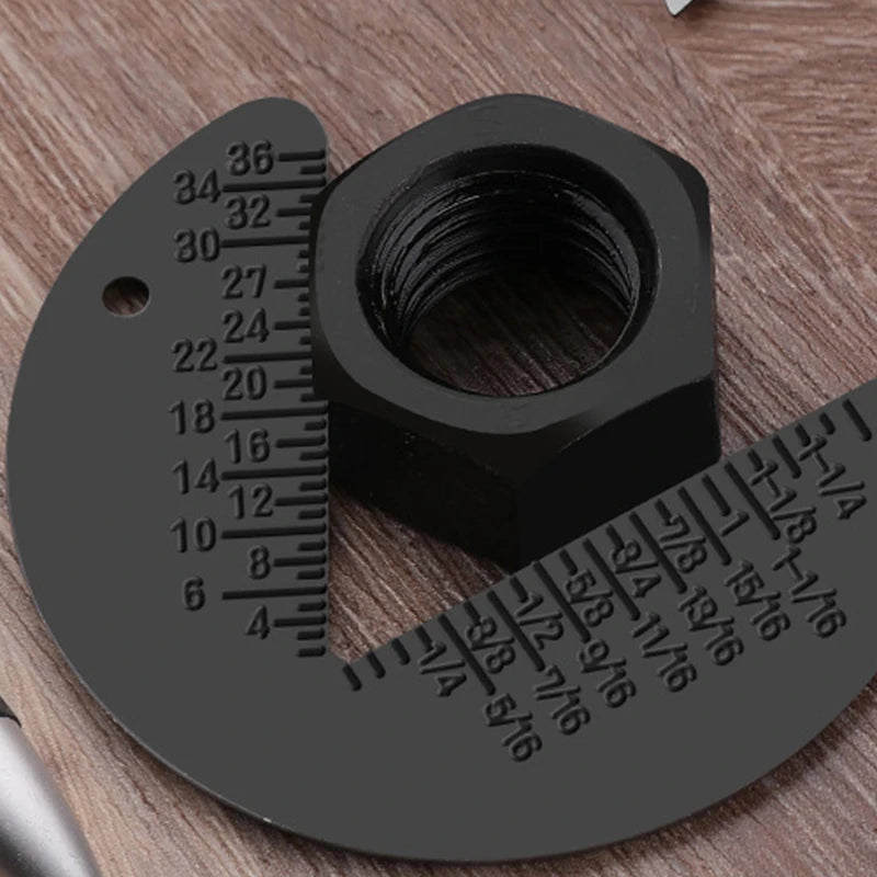 1pc Plastic Screw Bolt Nut Thread Measure Gauge Measurement Size Check Gauges Inspection Standards Metric