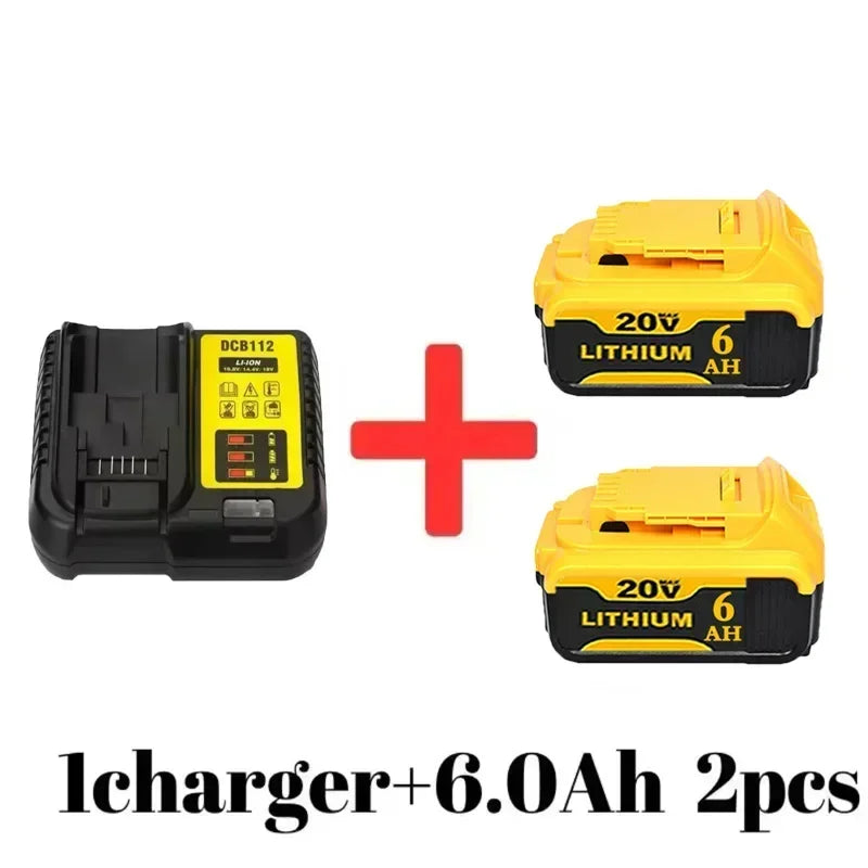 DCB200 20V battery is suitable for Dewei power tool 18V 12Ah rechargeable power tool lithium battery 20V 18Volt 18v 12Ah.