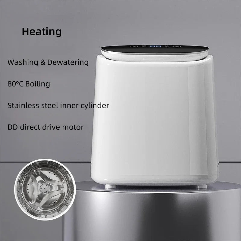 220V Underwear Socks Washing Machine Machine Small Automatic Mini Washing Machine Drying and Dehydration All-in-one Machine