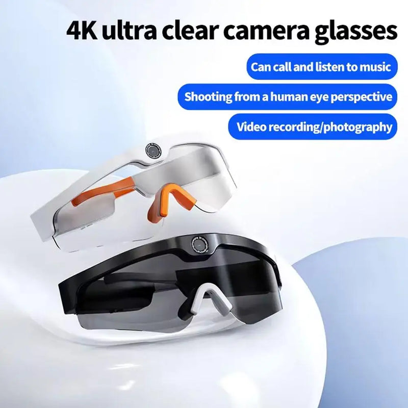 4K HD Glasses Camera Polarized Sunglasses Bicycle Driving Recorder Mini Sports Glasses Camera Bluetooth Glasses Mini Camera