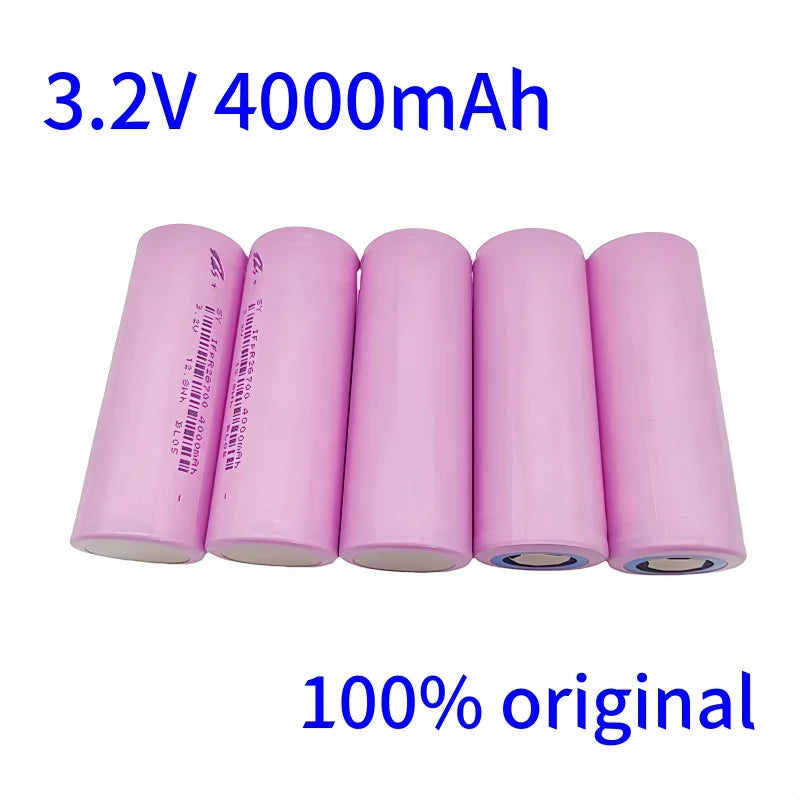 26700 3.2V 4000mAh LiFePO4 Rechargeable Battery lpega DIY Suitable for LED Flashlights and Lithium-ion Battery Packs