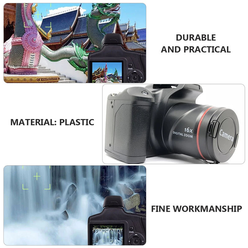 Digital Camera Portable 16X Zoom Video Camcorder Photography Telephoto For Students Beginner Professional Photographer HD