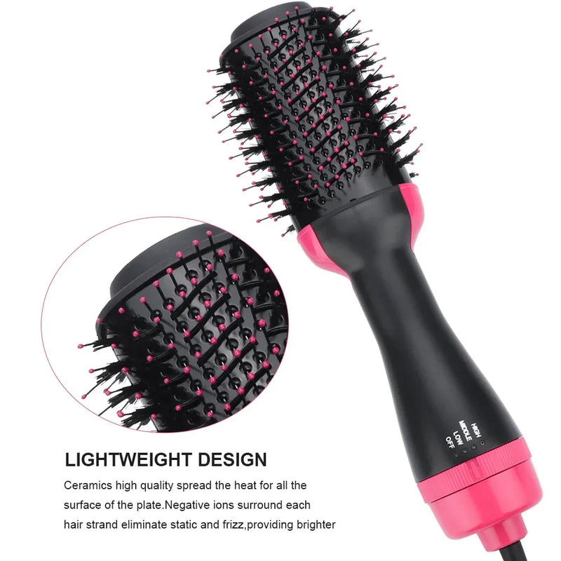 1000W One-Step Hot Air Brush Hair Dryer And Volumizer Styler Portable Dryer Blow Hair Straighten Brush Professional Hair Dryers