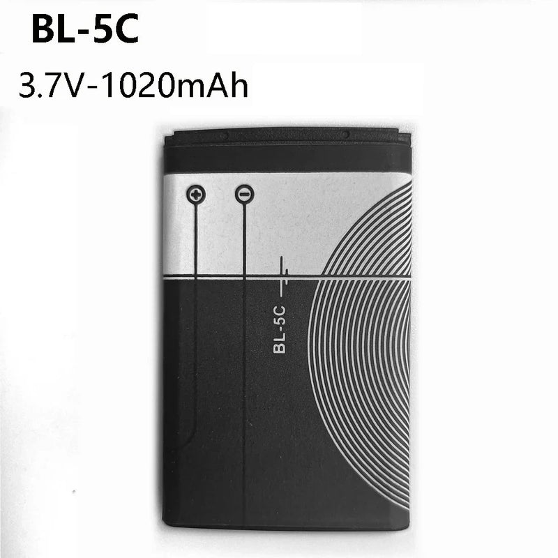 3.7V BL5C BL-5C  Lithium Polymer Phone Battery For Radio Nokia 1100 1110 1200 1208 1280 2600 2700 3100 3110 5130 6230 1600