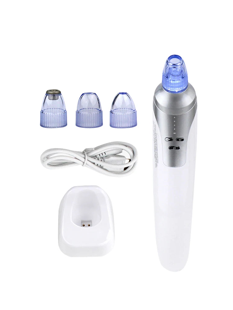 Electric Small Bubble Blackhead Remover USB Water Cycle Pore Acne Pimple Removal Vacuum Suction Facial Nose Cleaner Tool LESEN