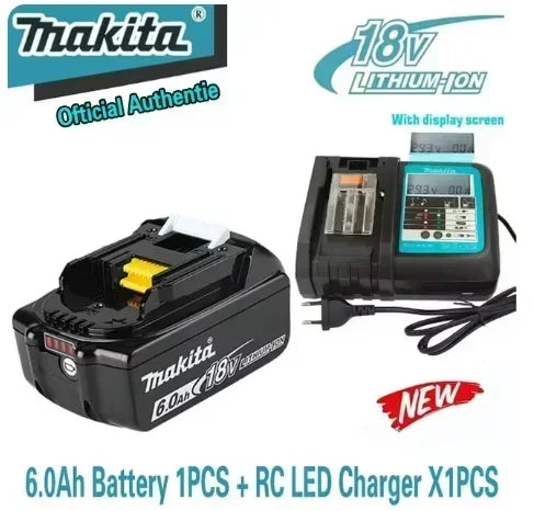 100% Original Makita 6Ah/5Ah/ for Makita 18V Battery BL1830B BL1850B BL1850 BL1840 BL1860 BL1815 Replacement Lithium Battery