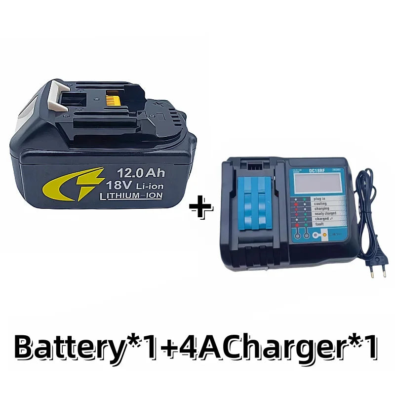 For 18V 12000mAh 12.0Ah Rechargeable Power Tools Battery with LED Li-ion Replacement LXT BL1860B BL1860 BL1850