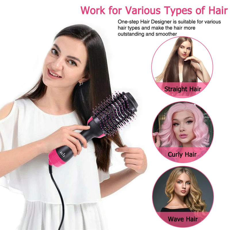 Hair Dryers Brush Professional Anti-Frizz One Step Volumizer Hot-Air Hair Brushes For Women All Hair Type Blow-Dryer Brush