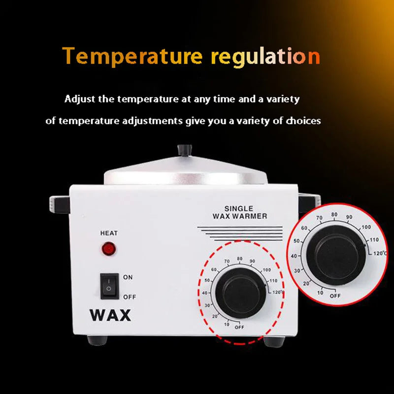 Home Electric Wax Heater Beauty Single Furnace Temperature Adjustment Hot Melt Wax Treatment Machine Nail Skin Care Hair Removal