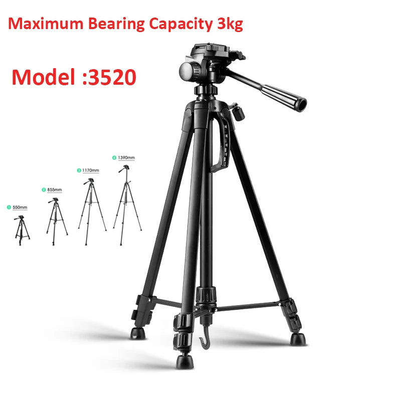 Professional Heavy Duty Video Tripod 75 Inches Aluminum Alloy 360 Degree Fluid Drag Head For Camcorder/dslr Head Camera Tripod