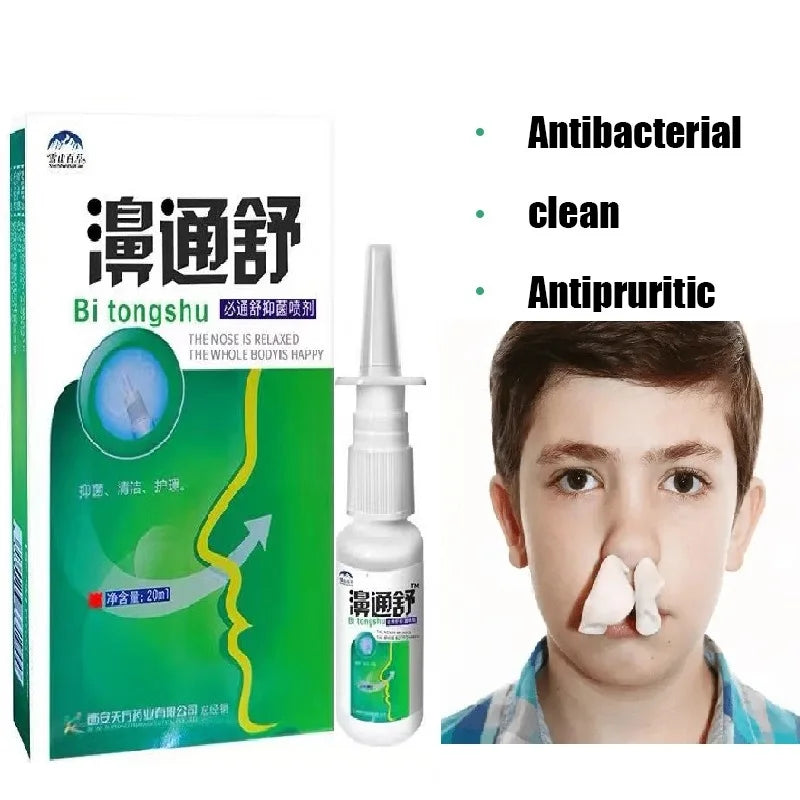 Factory Wholesale 3-20Pcs 20ml 100% Pure Herb Nasal Spray Treatment Traditional Medical Nose Care Chronic Rhinitis Sinusitis