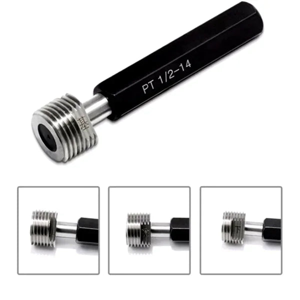 PT Japanese standard Taper pipe thread gage Thread plug gauge Screw Gage Fine,Pitch Thread Test Tool fixed gauges PT 1/4 PT 3/4