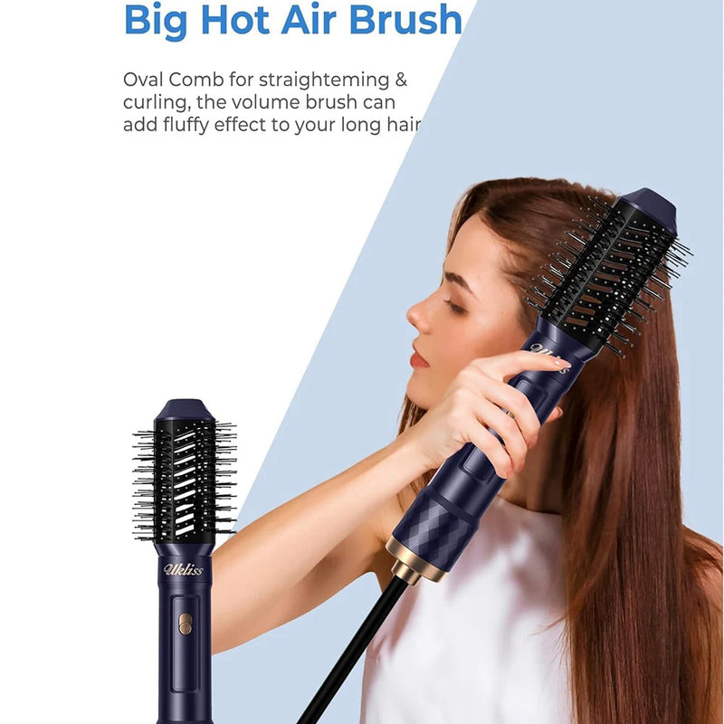 Hair Dryer Brush 6 In 1 Hair Styler Blow Dryer Comb Hot Air Styling Brush Electric Hair Heating Brush Air Curling Iron Wand