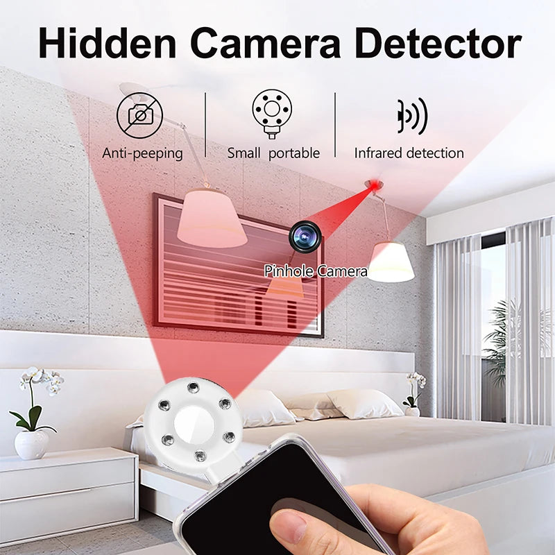 Mini Portable Infrared Wireless Detector Laser Micro Cam Scanner Finder Anti-spy Anti-Candid Device for Travel