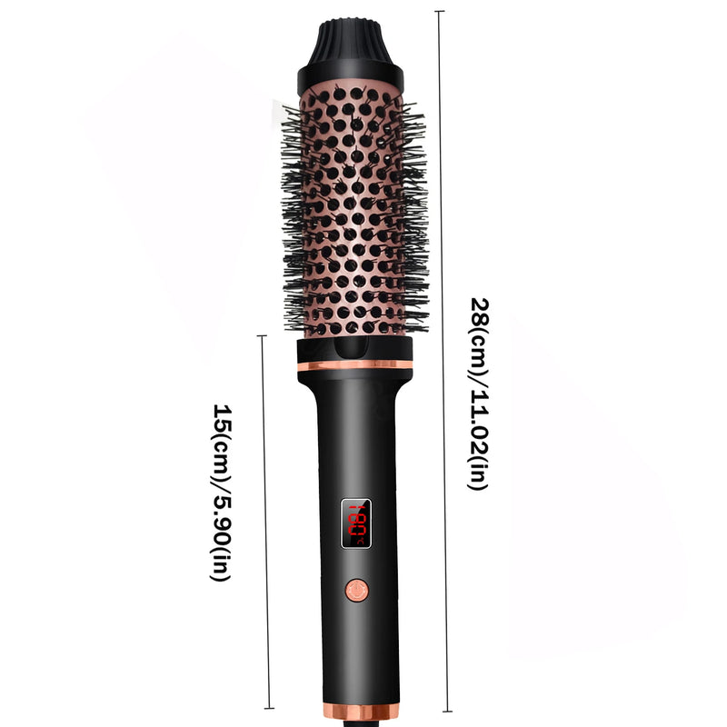 Thermal Brush Heated Curling Iron Brush 32mm Round Brush Ceramic Hair Curler Roller Volumizing Brush  Curling Comb Styling Tools