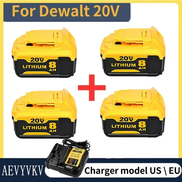 DCB200 20V battery is suitable for Dewei power tool 18V 12Ah rechargeable power tool lithium battery 20V 18Volt 18v 12Ah.