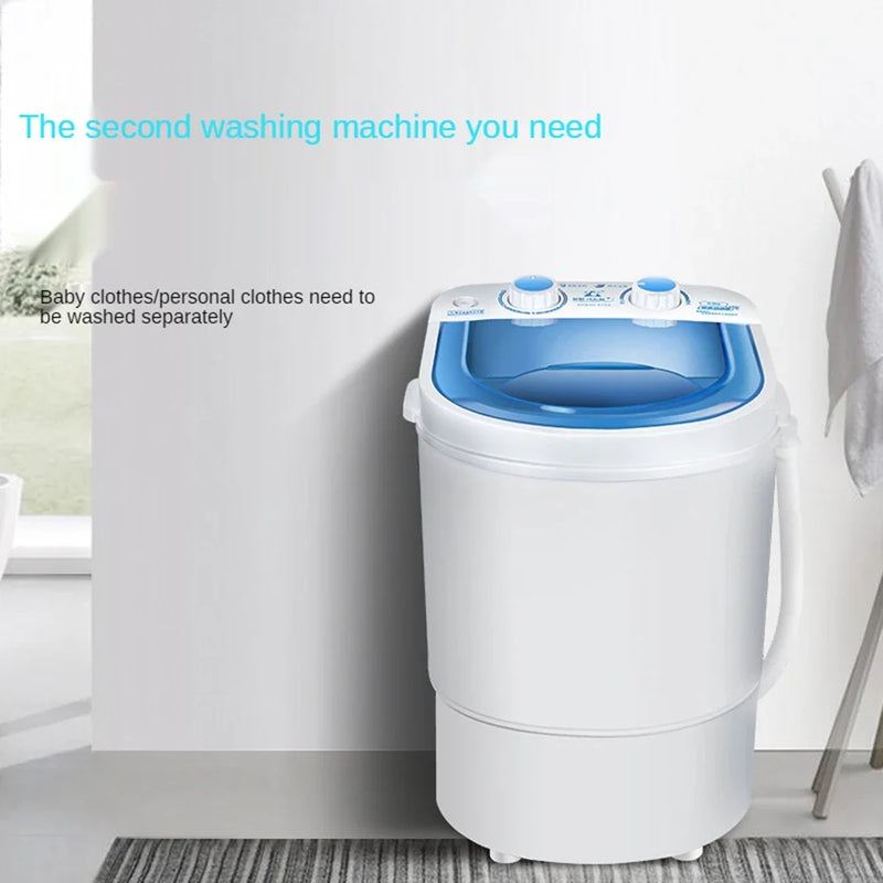 Portable Washing Machine with Dryer Bucket for Clothes Shoe Small Washing Machines Mini Automatic Sock Underwear Washer