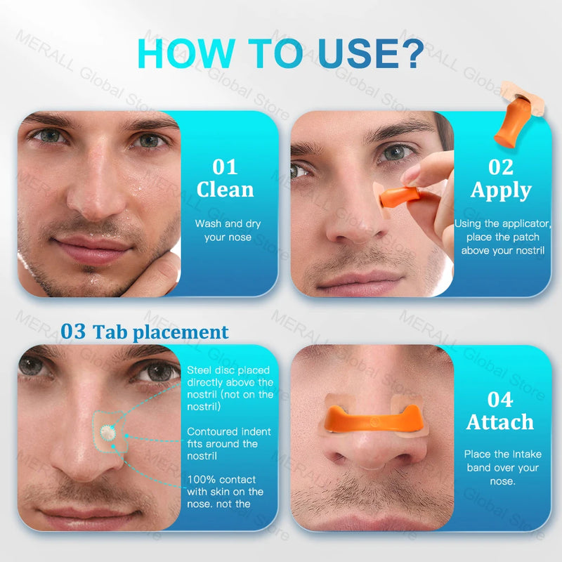 Magnetic Nose Dilator Anti Snoring Nasal Breathing Dilator Increase Air Intake Improve Sleep Quality Reduce Snoring Easy Breathe