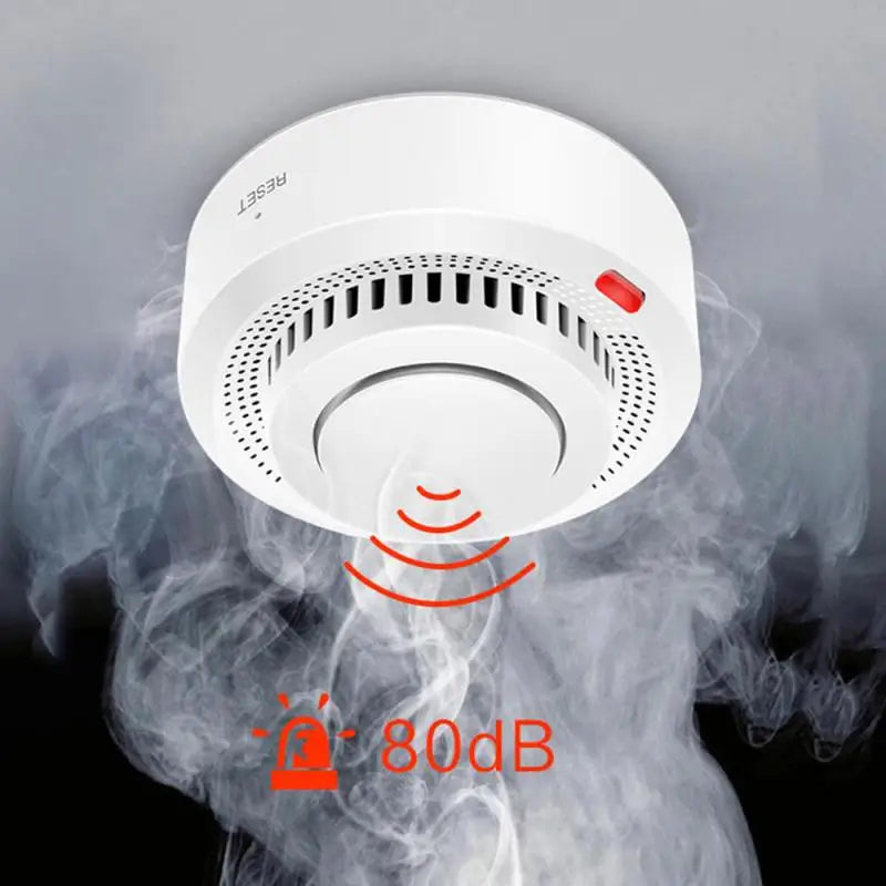 Tuya WIFI Smoke Detector Fire Protection Alarm Sensor Independent Wireless Battery Operated Smart Life Push Alert Home Security