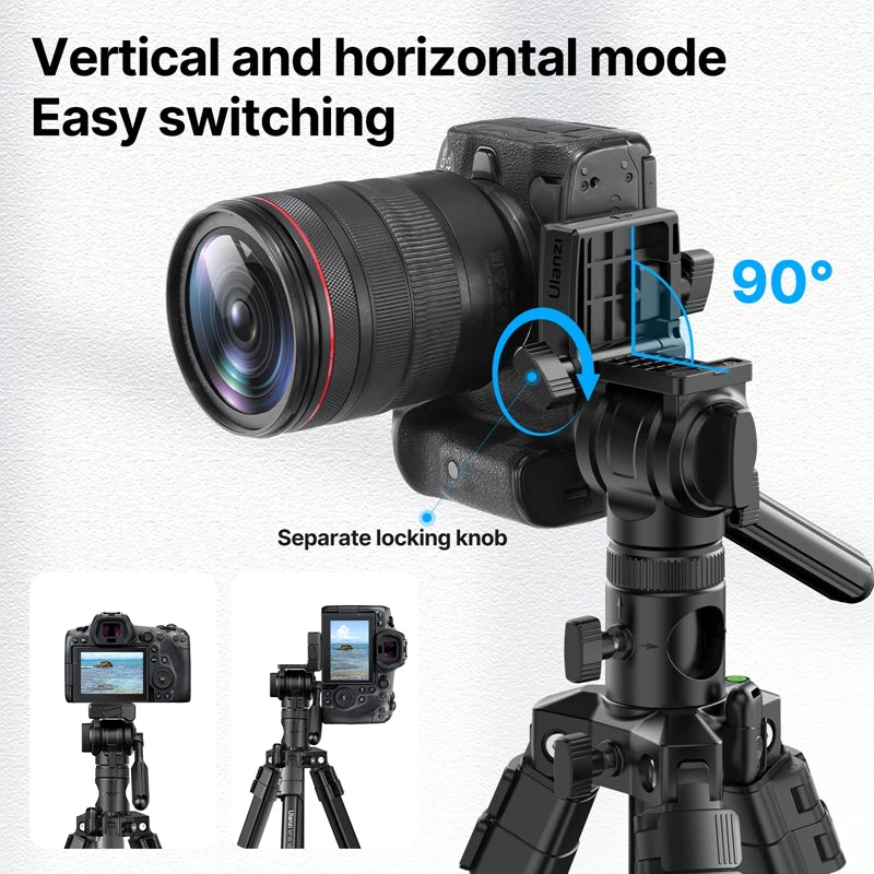 Original Ulanzi MT-65 1.76M Professional Tripod Bluetooth Remote Control Tripod For DSLR Camera Mobile Phone Canon Nikon Sony