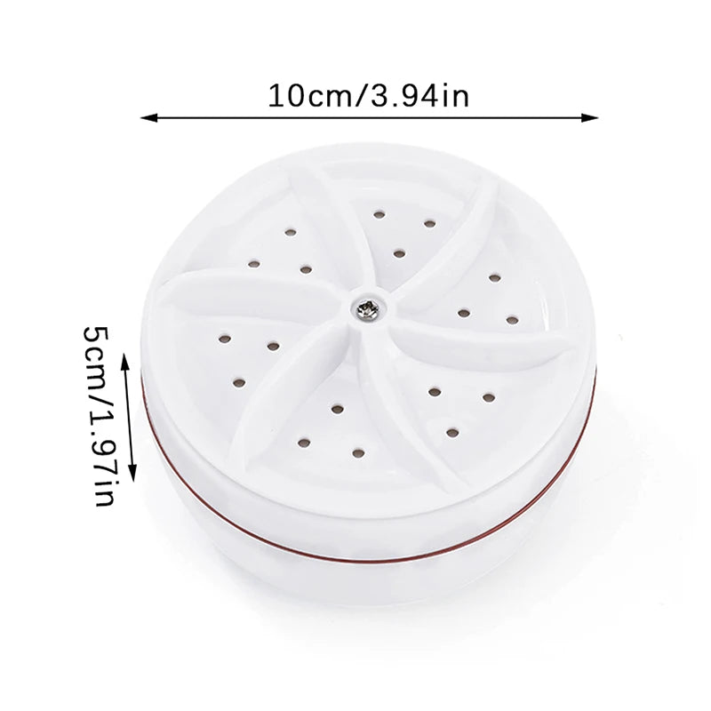 Mini Ultrasonic Turbo Washer For Home Travel Portable USB Powered Cleaning Washing Machine Underwear Socks