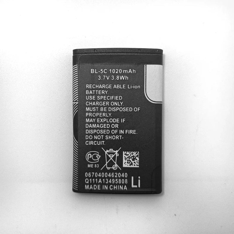 3.7V BL5C BL-5C  Lithium Polymer Phone Battery For Radio Nokia 1100 1110 1200 1208 1280 2600 2700 3100 3110 5130 6230 1600