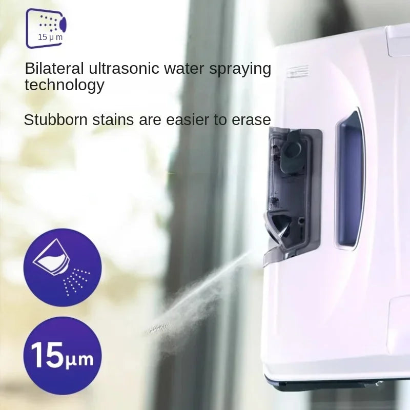 HOBOT Fully Automatic Intelligent Remote Control Window Cleaning Robot S6 PRO,Dual Cloth High-Speed Vibration Window Cleaning