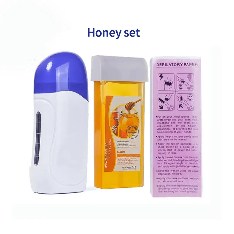 Portable Wax Depilatory Roller Machine Wax Heater Set Hair Removal Cream Waxing Warmer Roll on Wax Heater Roller Epilator