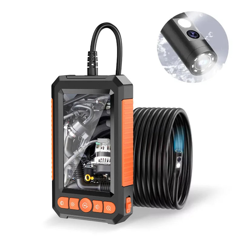 8mm HD 1080P Industrial Sewer Piping Flexible Endoscope Dual Lens Drain Inspection 2 Double Cameras Waterproof For Cars 1080p