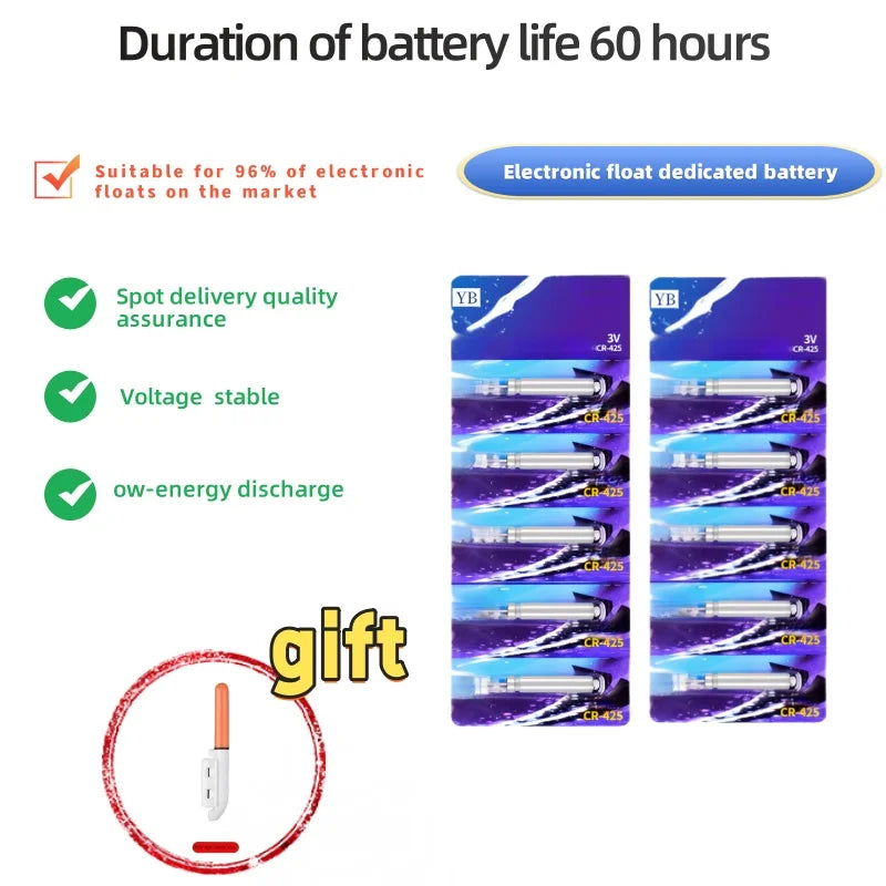 Buy 1 Get 1 FREE Fishing Floats Battery CR425 322 435 435 311 Night Fishing Floats Lithium Battery 3.6V Electric Floats Battery