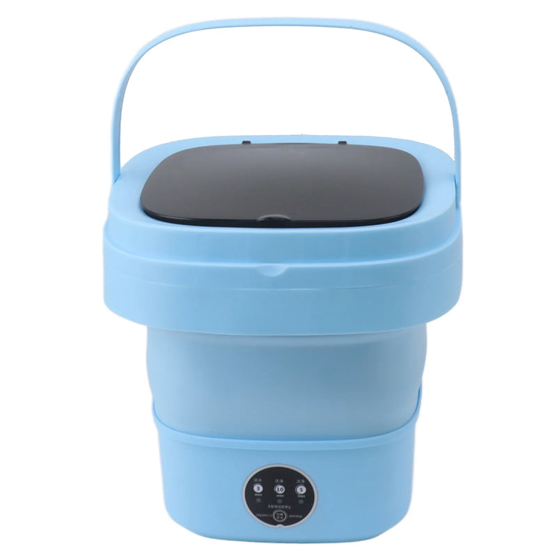 6L Portable Small Foldable Washing Machine with Spin Dryer For Socks Underwear Panties Washer Household Mini Washing Machine