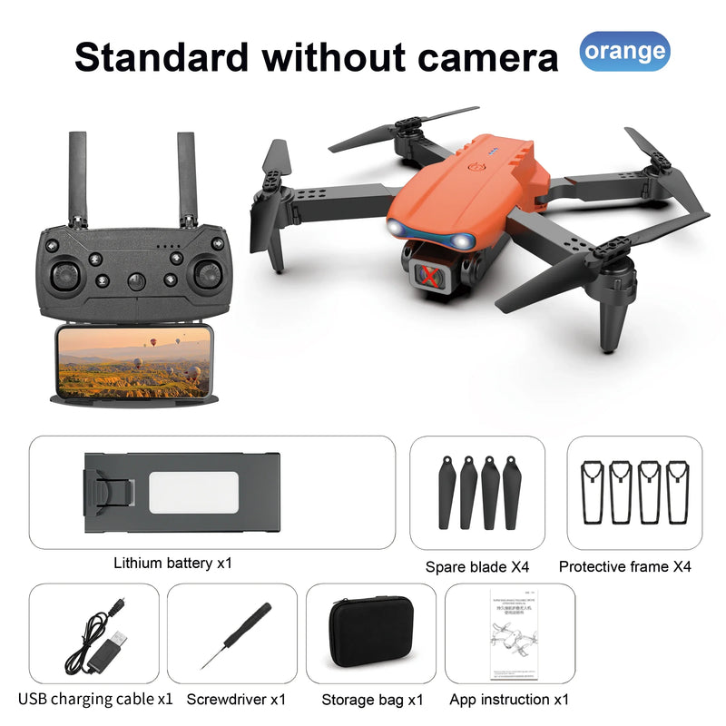 E99 Dual Camera Drone MHD Folding Professional Drones HD Dual Aerial Photography Four-axis flight Remote Control Drone Toys Gift