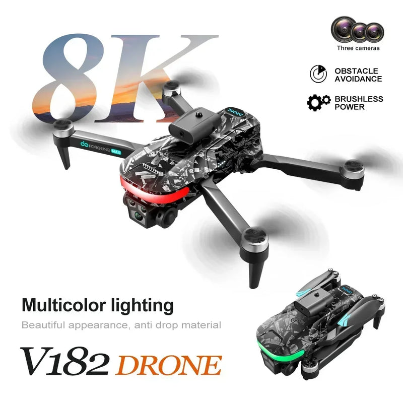 New V182 PRO Drone 8K Aerial Photography RC Omnidirectional Intelligent Obstacle Avoidance Drone Children's Entry-Level Toy Gift