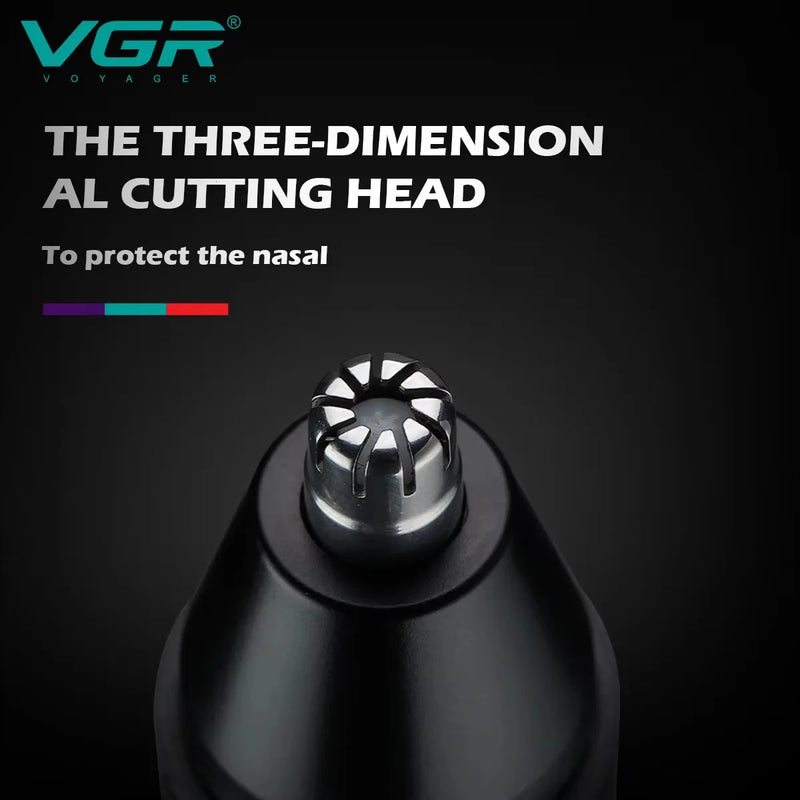 VGR Nose Hair Trimmer Nose and Ear Hairs Trimmer Professional Rechargeable Electric Mini Nose Clipper Trimmer for Men V-613