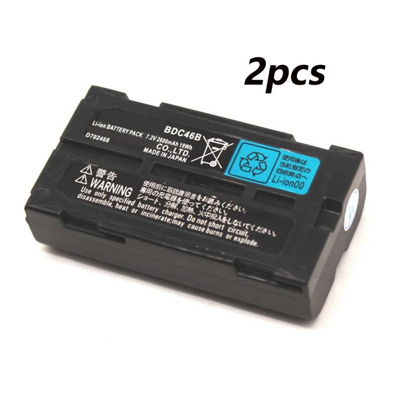 2pcs BDC46B Battery for Sok kia SET230R/300 SET/ NET 210/510/610 Total Station Rechargeable Li-ion Battery BDC46A 7.2V 2600mAh