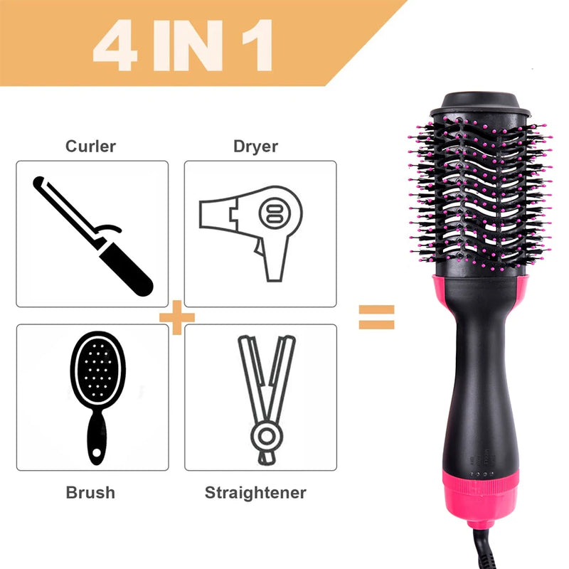 One-Step Volumizer Hair Dryer And Hot Air Brush 4 In 1 Hair Dryer Brush Blow Dryer Brush In One Ceramic Coating Hot Air Brush