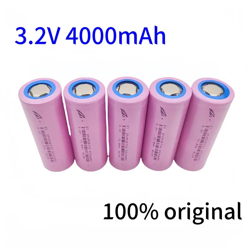 26700 3.2V 4000mAh LiFePO4 Rechargeable Battery lpega DIY Suitable for LED Flashlights and Lithium-ion Battery Packs