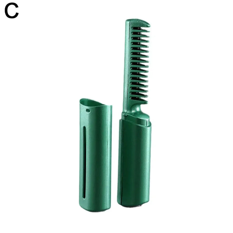 2In1 Wireless Hair Hot Comb Mini Usb Charging Straightener Styling Fast Hair Portable Tools Negative Heating Care Hair Ion K9C5