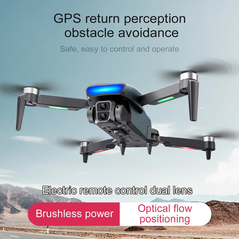 S181 GPS Mini Drone 8K Professional FPV Dron with 4k Camera RC Quadcopter Photography Aerial Aircraft Helicopter Brushless Toys