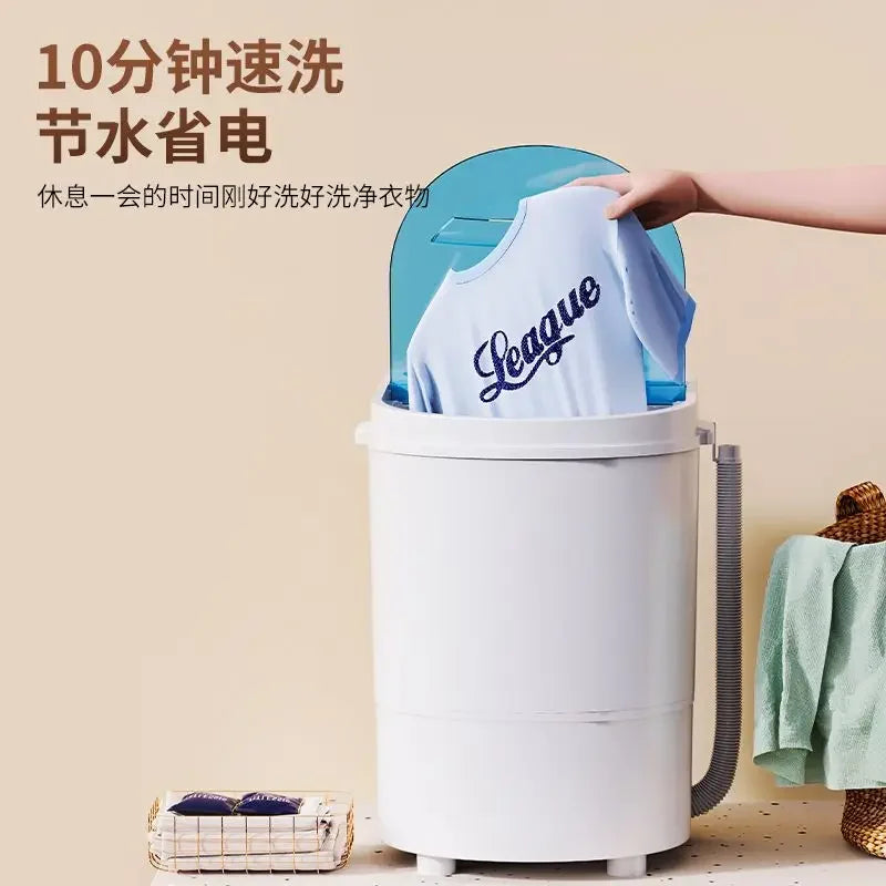 Washing machine mini small baby socks underwear and underwear home dormitory drain dual -purpose portable washing machine