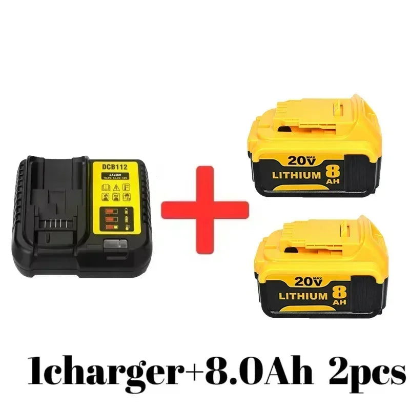 DCB200 20V Battery Compatible with dewalt power Tools 18V 12Ah rechargeable electric tool Lithium batteries 20V 18Volt 18v 12Ah