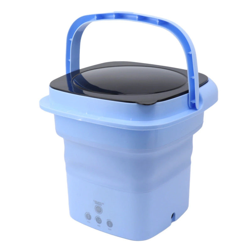 Foldable Washing Machine Mini Folding Washing Machine With Dryer Bucket Socks Underwear Cleaning Washer Travel Dormitory 110-220