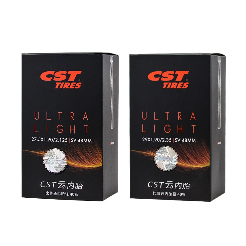 CST 26/27.5/29inch 700C MTB Road Bike Ultra Light inner Tube Presta Schrader FV/SV Valve 0.6mm Bicycle Tire Camera