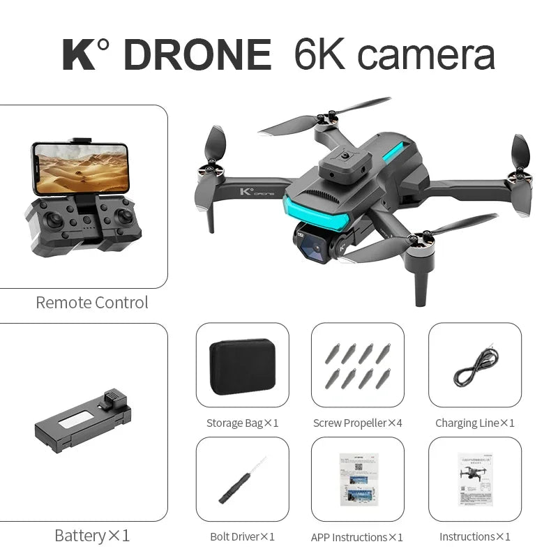 K Profesional Drone 2024 with Camera Mini Drone 4k Aerial Photography Obstacle Avoidance Helicopter Quadcopter RC Toys