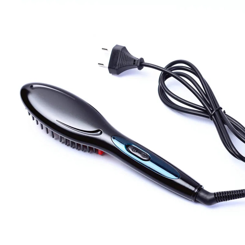 Electric Degital Control Antiscaled straightening simply Fast Hair Straightener Brush Comb Irons easy straight