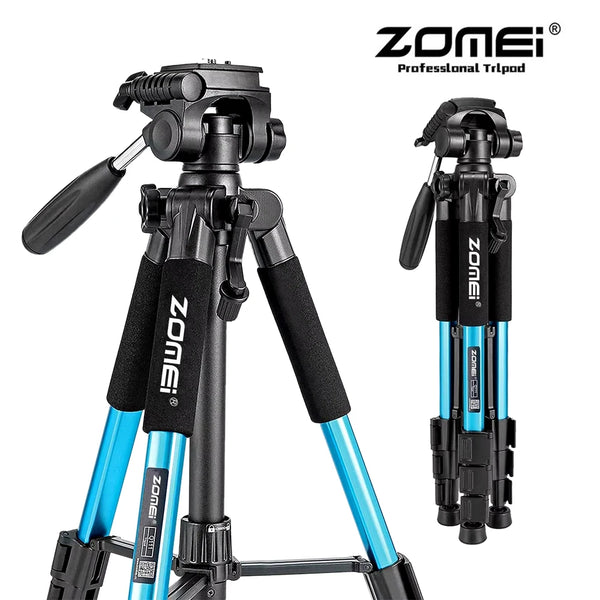 ZOMEI Q111 Professional Portable Travel Aluminum Camera Tripod 140cm&Pan Head for SLR DSLR Digital Camera Photography