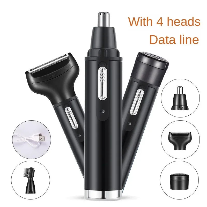 Beard Trimmer for Men  Electric Shaver Nose Ear Trimmer Electric Nose Hair Clipper USB Rechargeable  Washable Shaving