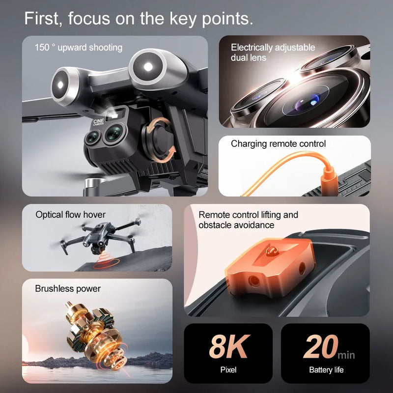 Xiaomi V600 Drone GPS 8K HD Aerial Photography Professional Dual Camera Obstacle Avoidance Brushless Quadrotor